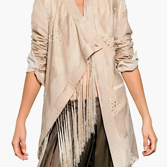 Ann Demeulemeester Jackets & Blazers - Ann Demeleulemeester fringe jacket